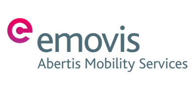 Logotipo emovis abertis mobilityu services